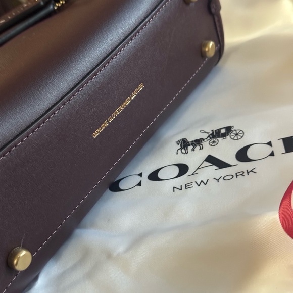 Coach Women's Rich Brown Leather Mini Bag - Picture 5 of 6